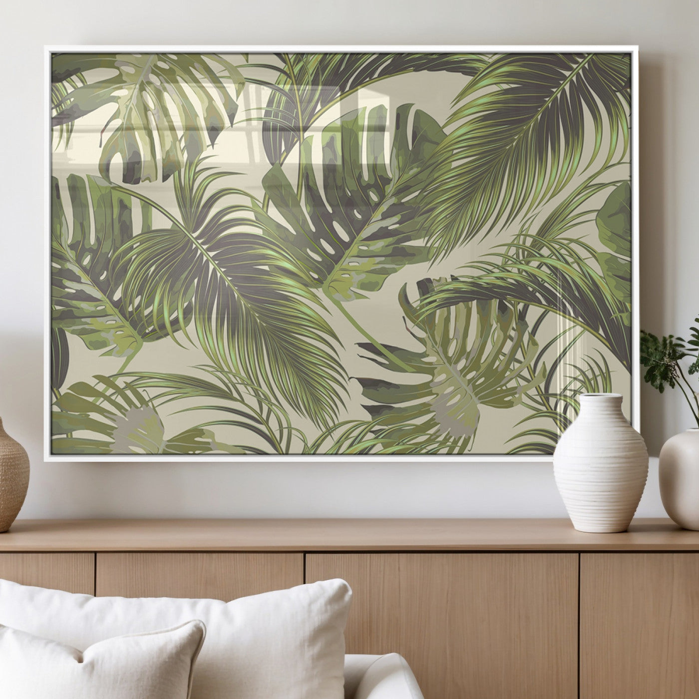 MGV-FP-60X30-3P - Palm Leaves Canvas Print