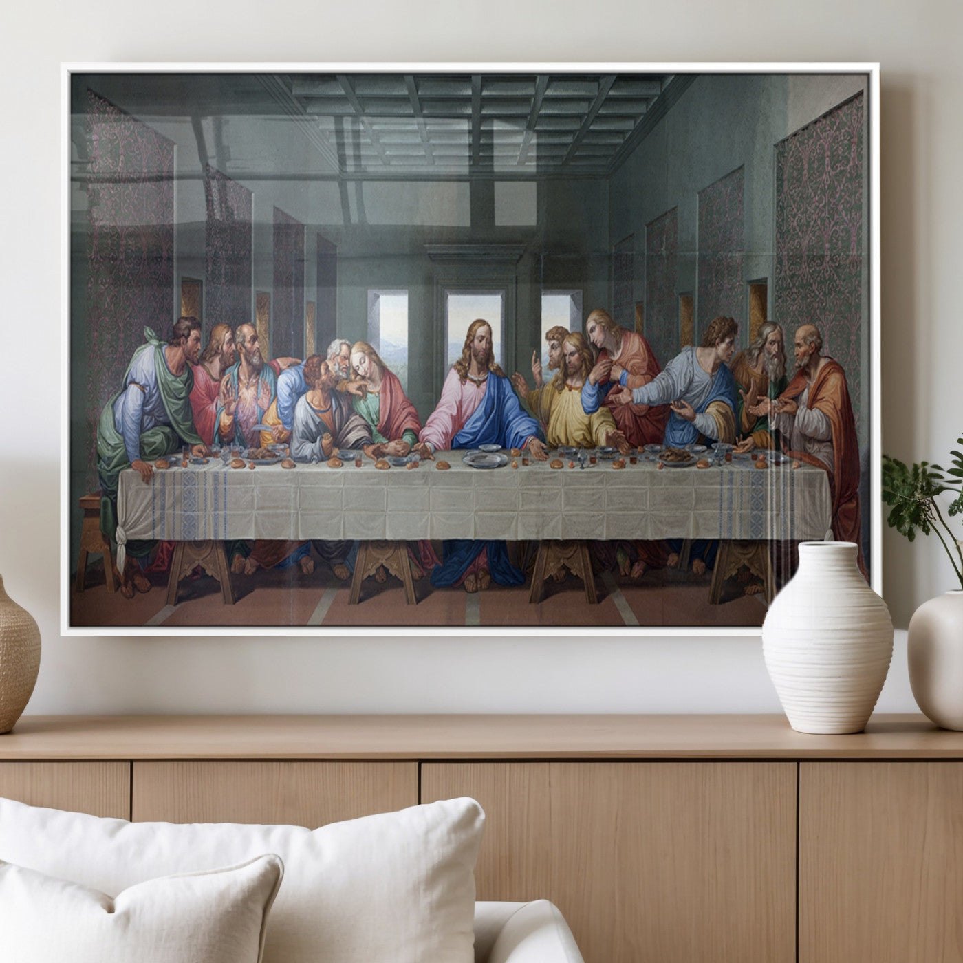 MGV-FP-60X30-3P - The Last Supper Multi Panel Canvas Wall Art