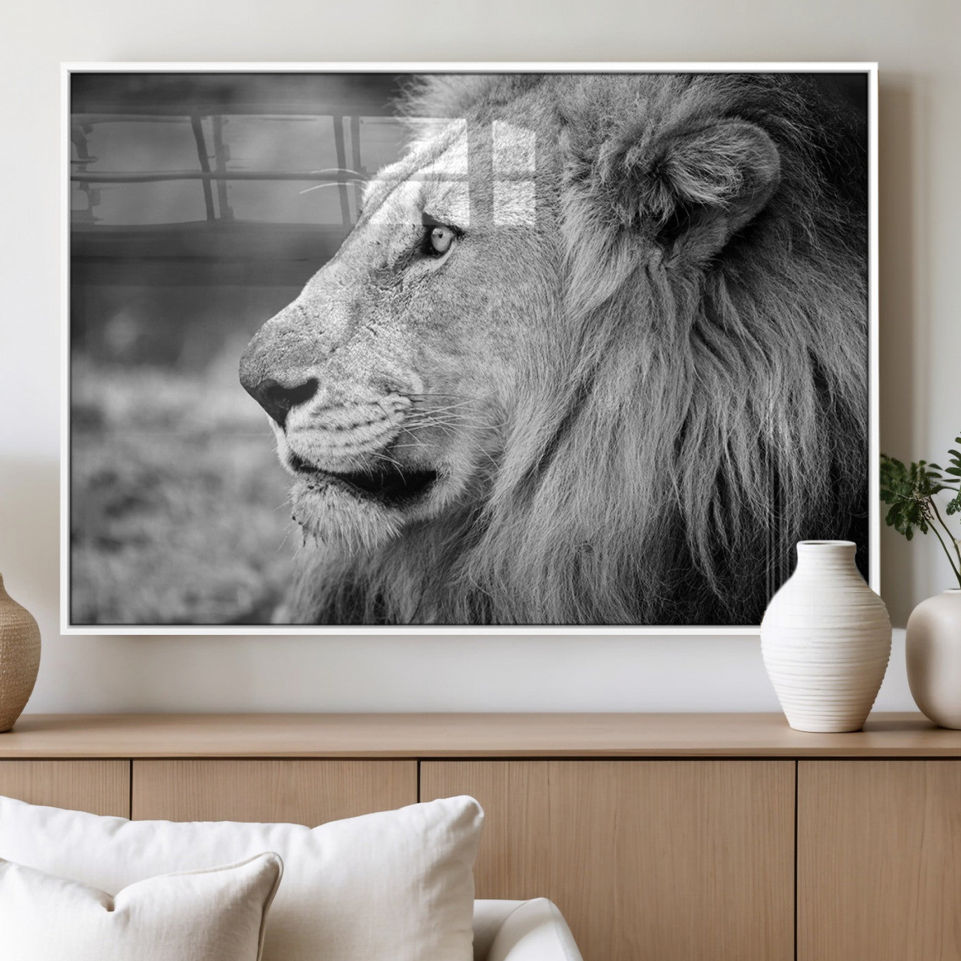 MGV-FP-60X30-3P - Lion Wall Art Canvas Print