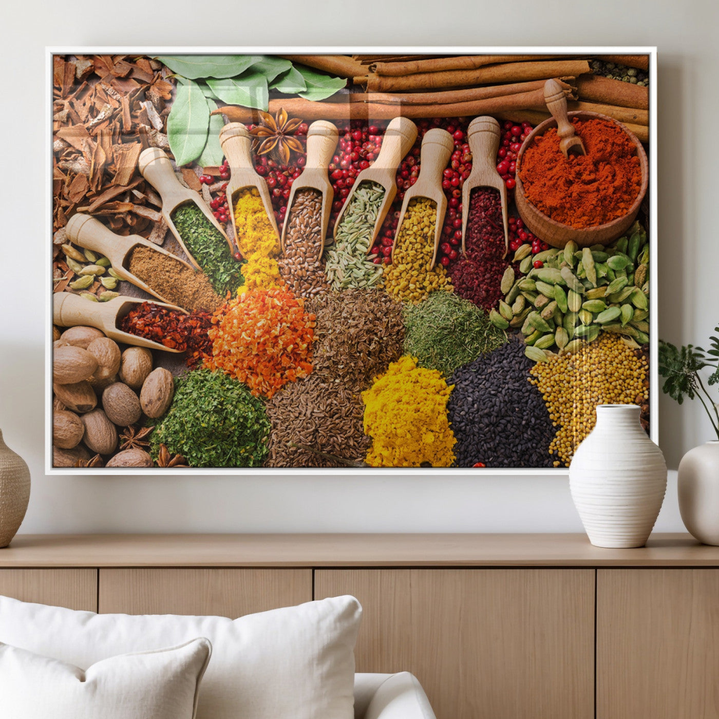 MGV-FP-60X30-3P - Spices Kitchen Wall Art Canvas Print