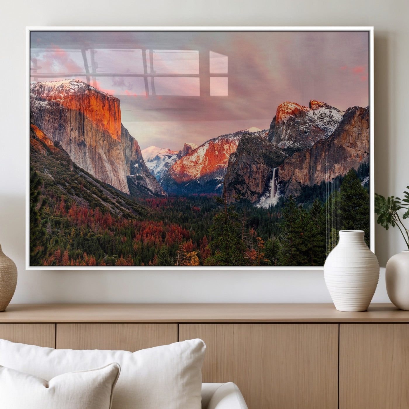 MGV-FP-60X30-3P - Yosemite Half Dome Wall Art Canvas Print El Capitan