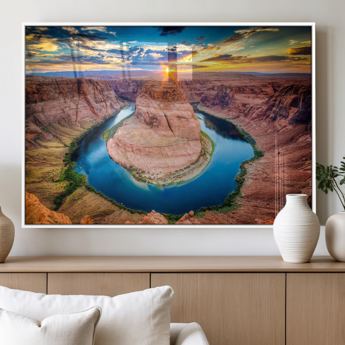 80407-MGV-FP-60X30-3P_White-Grand Canyon Wall Art Canvas Print