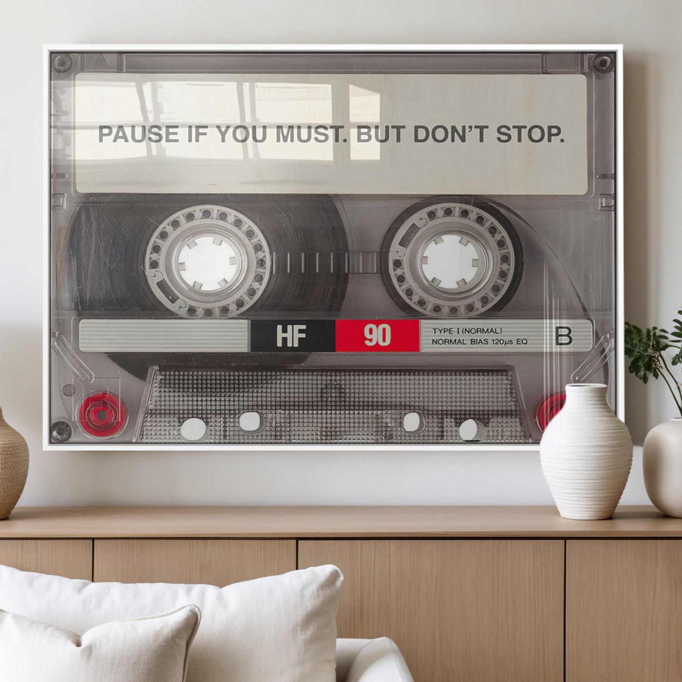 MGV-FP-60X30-3P - Music Cassette Iconic Wall Art Canvas Print