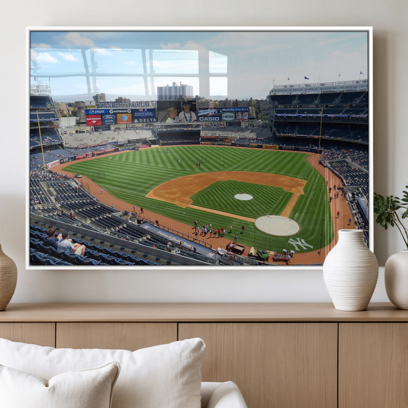 MGV-FP-60X30-3P - Buffalo Bills Stadium Wall Art - Buffalo Bills Decor- NFL Fans Gift, Perfect Sports Decor for Living