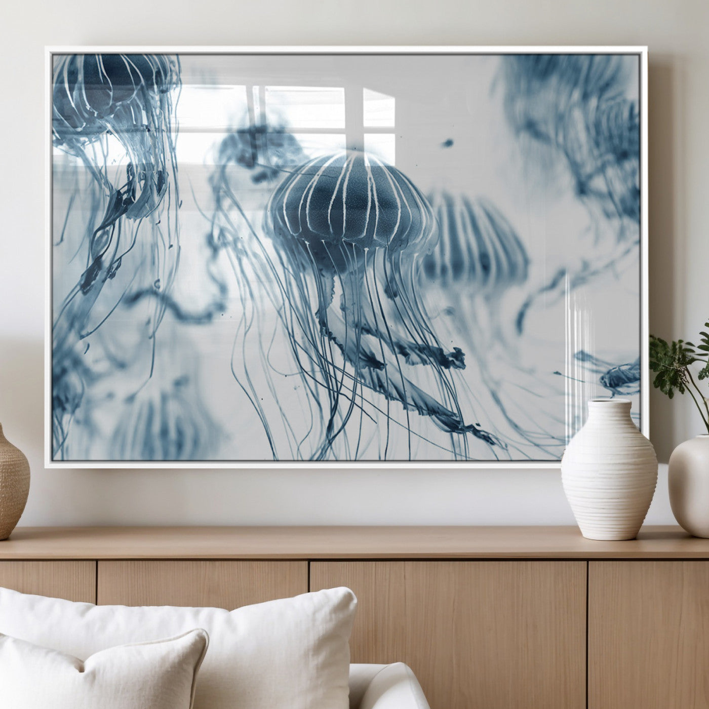 MGV-FP-60X30-3P - Abstract Jellyfish Canvas Print Wall Art