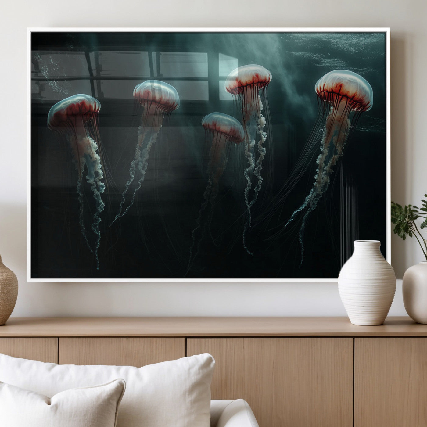 MGV-FP-60X30-3P - Abstract Jellyfish Wall Art Canvas Print