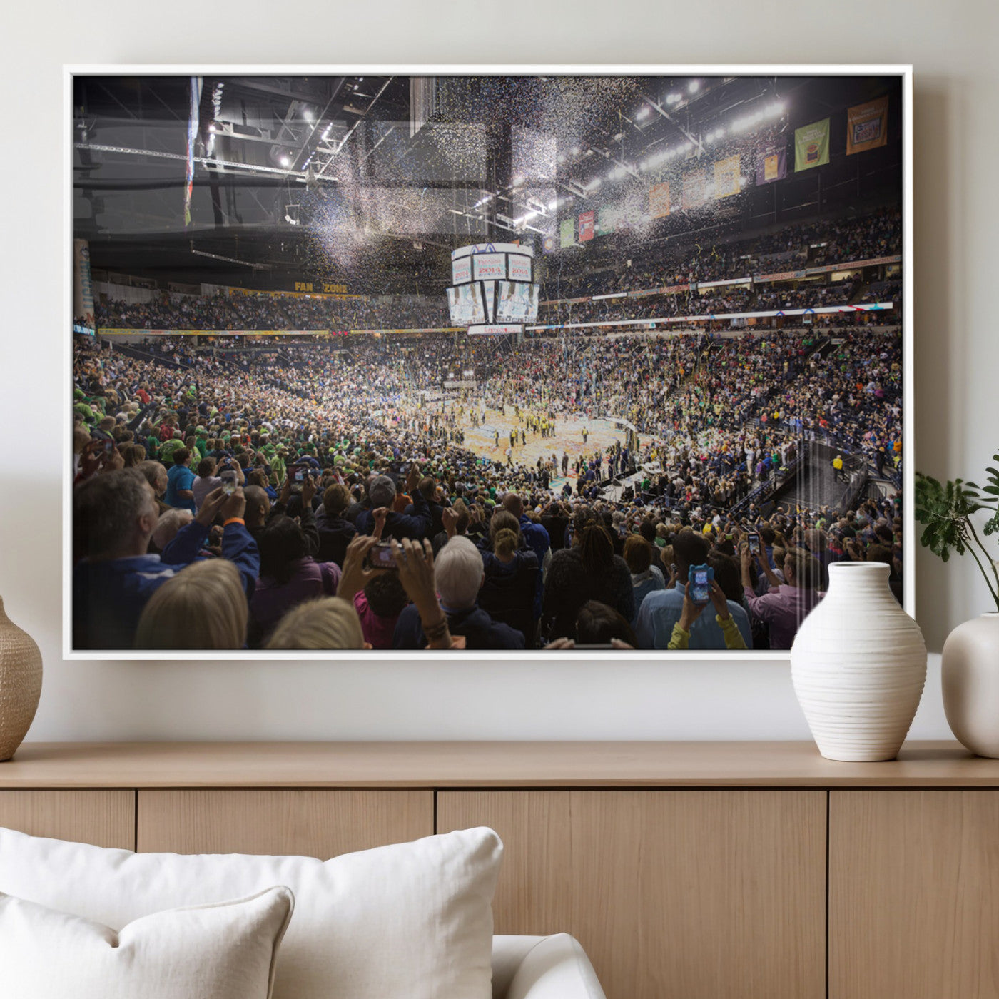 MGV-FP-60X30-3P - Bridgestone Arena Wall Art Canvas | Nashville Predators Hockey Team Print | Canvas Print | Ready to