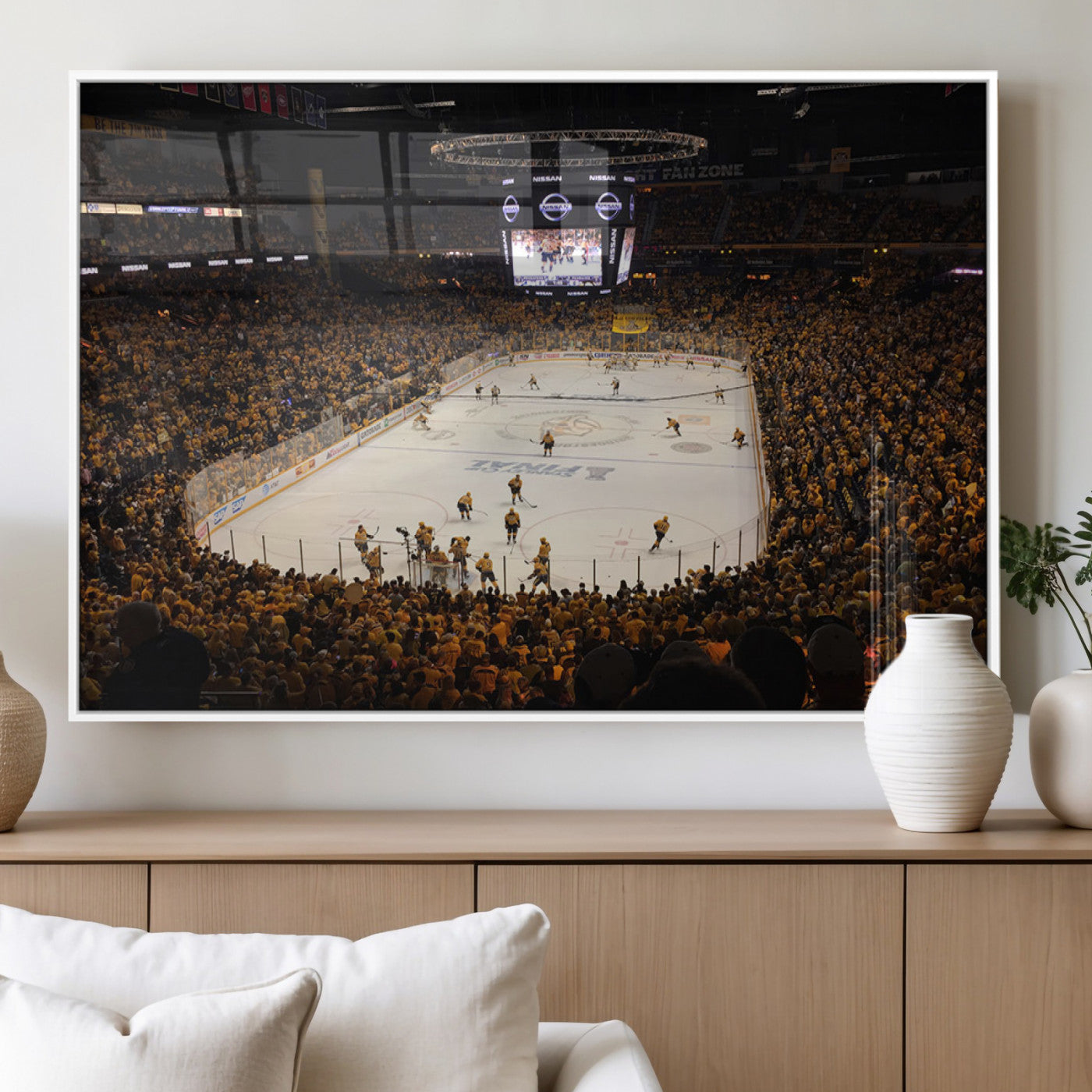 MGV-FP-60X30-3P - Bridgestone Arena - Nashville Predators Hockey Team Print - Nashville Wall Art Canvas Print