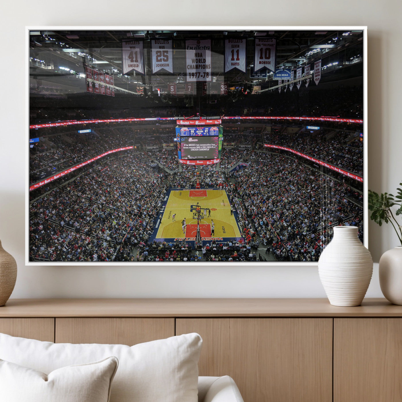 MGV-FP-60X30-3P - Capital One Arena Stadium Wall Art | Canvas Print | Ready to Hang | Washington D.C. Sports Decor