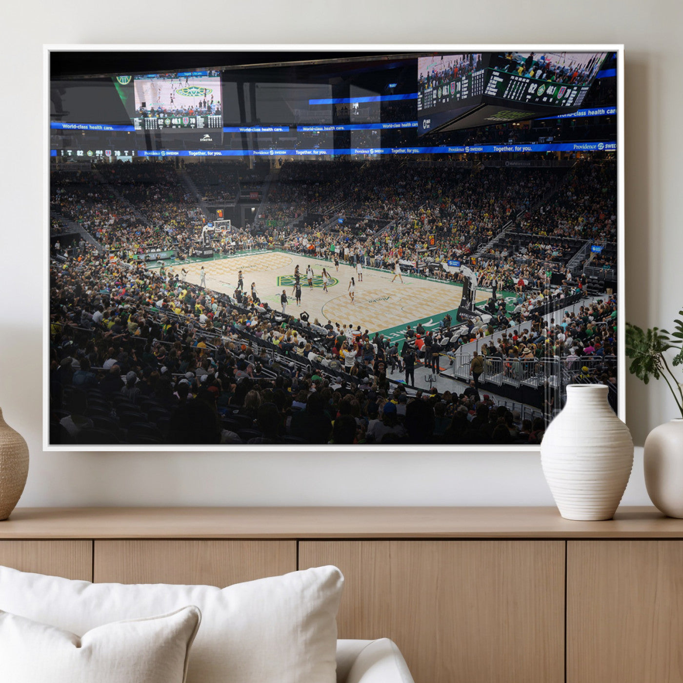 MGV-FP-60X30-3P - Climate Pledge Arena | Washington Seattle Kraken Hockey Stadium Wall Art | Canvas Print | Ready to