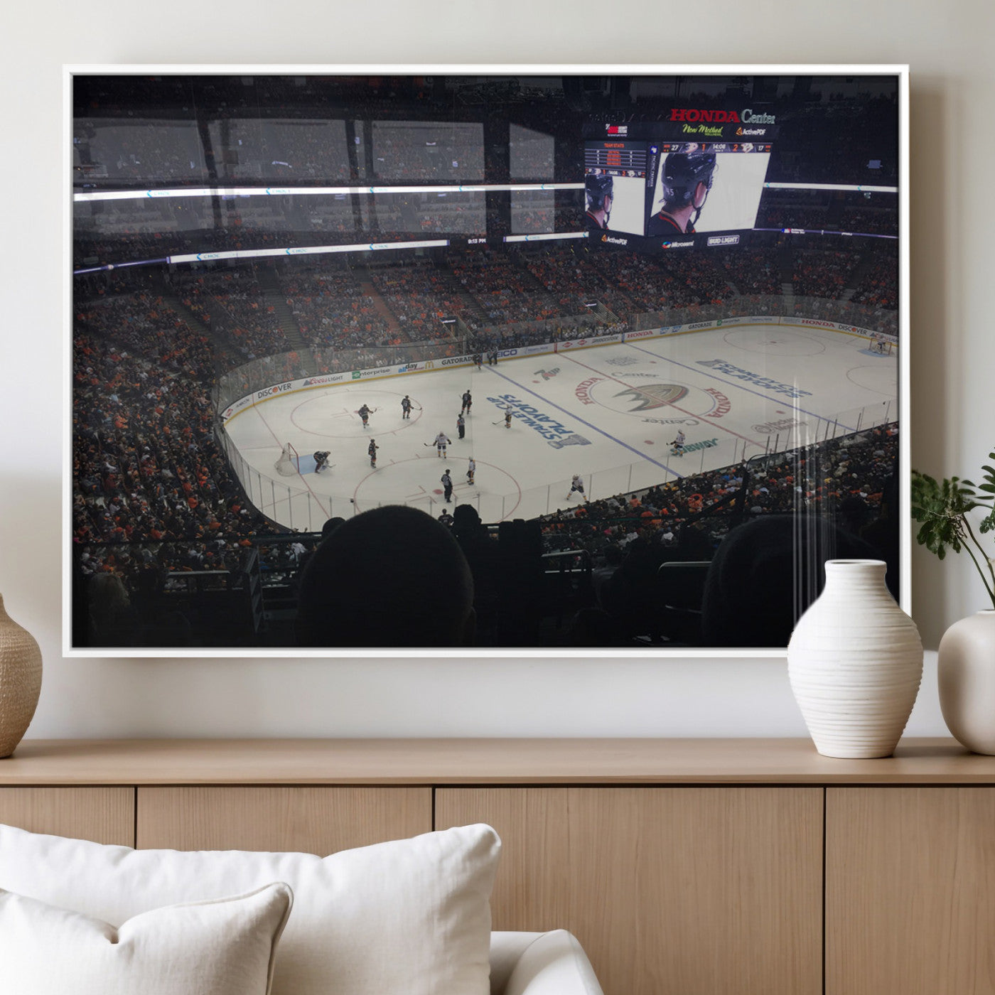 MGV-FP-60X30-3P - Honda Center California Anaheim Ducks Hockey Stadium Wall Art, Honda Center California Stadium Wall