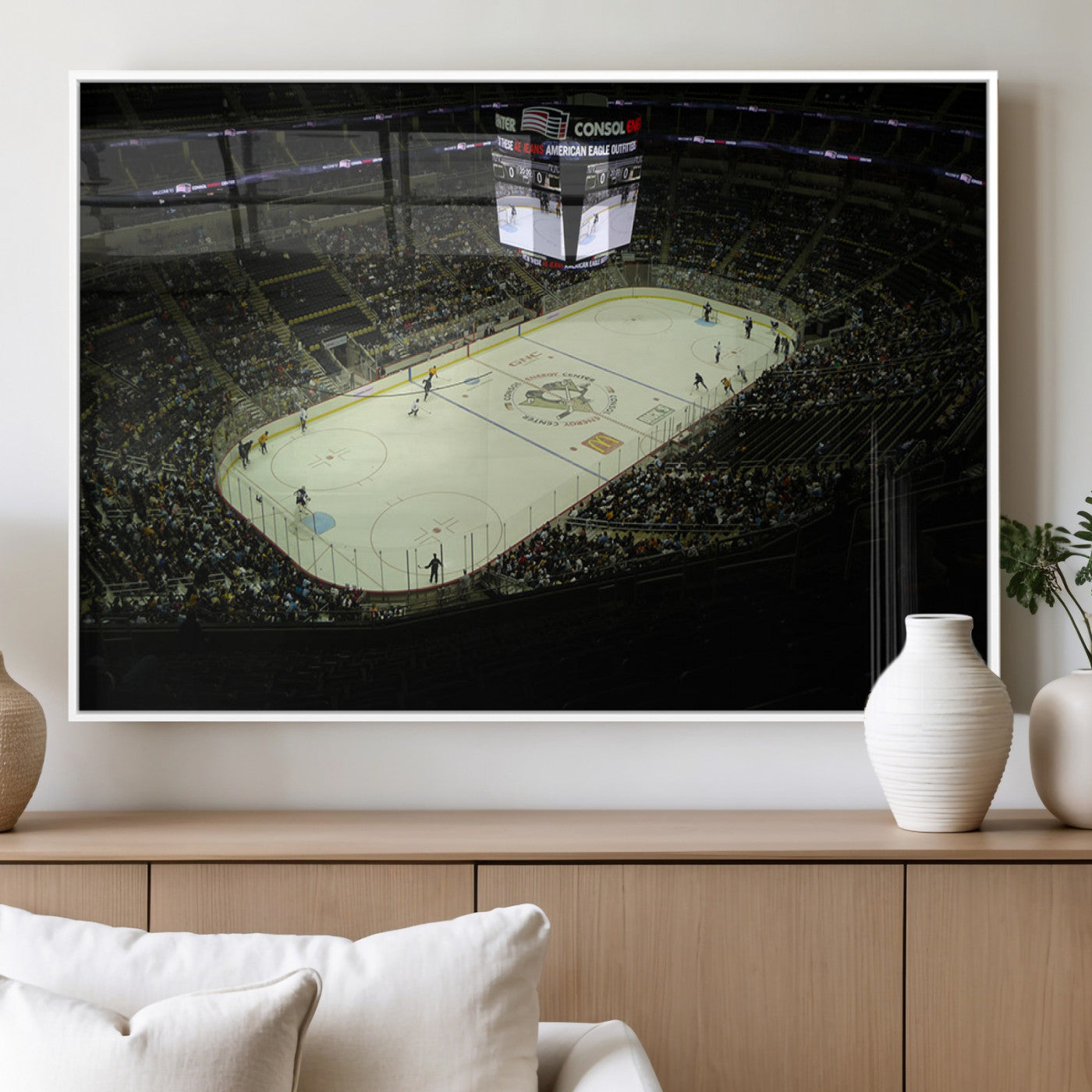MGV-FP-60X30-3P - PPG Paints Arena Pennsylvania Pittsburgh Penguins Hockey Stadium Canvas, Pennsylvania Pittsburgh