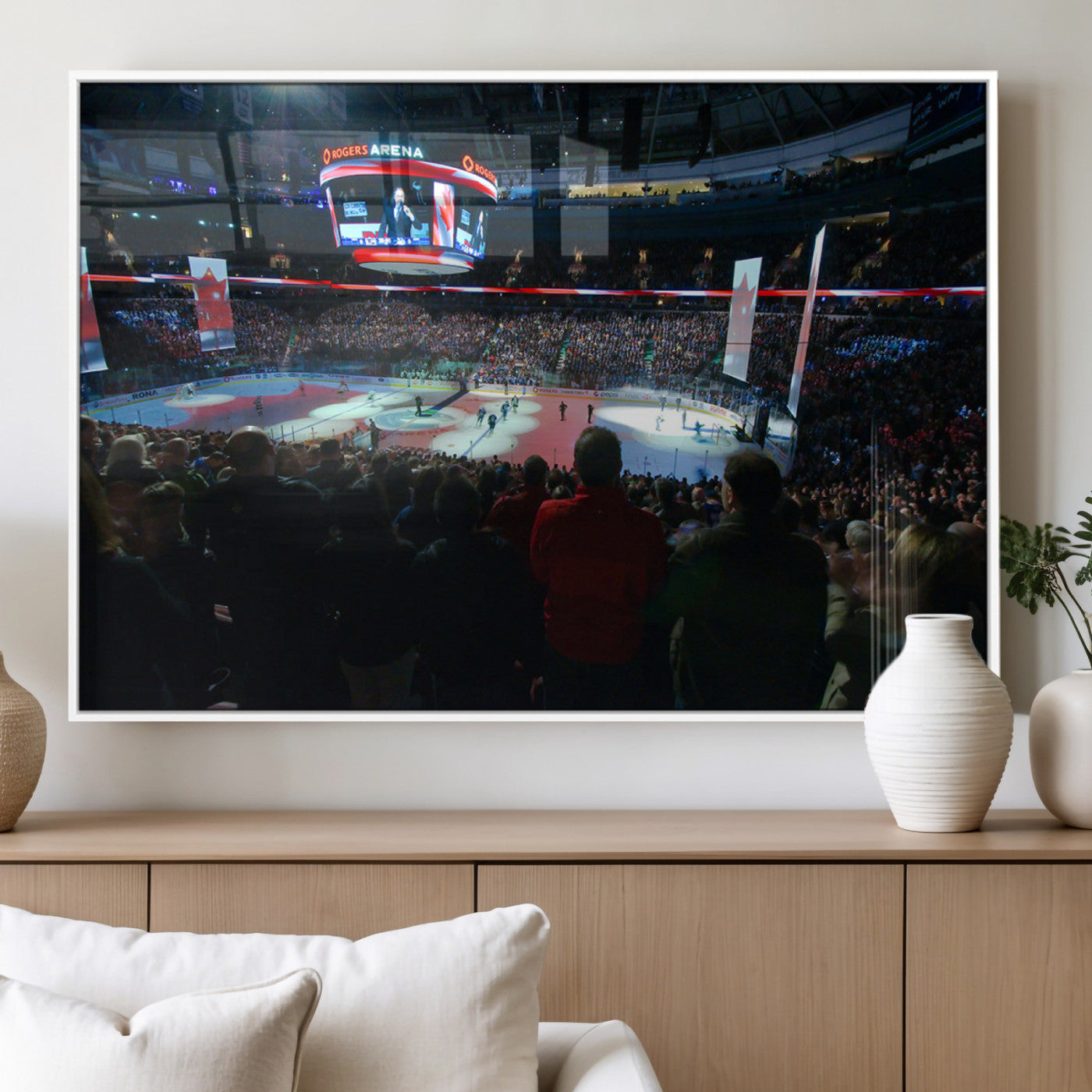 MGV-FP-60X30-3P - Rogers Arena Vancouver Canucks Ice Hockey Stadium Wall Art, Vancouver Canucks Ice Hockey Print