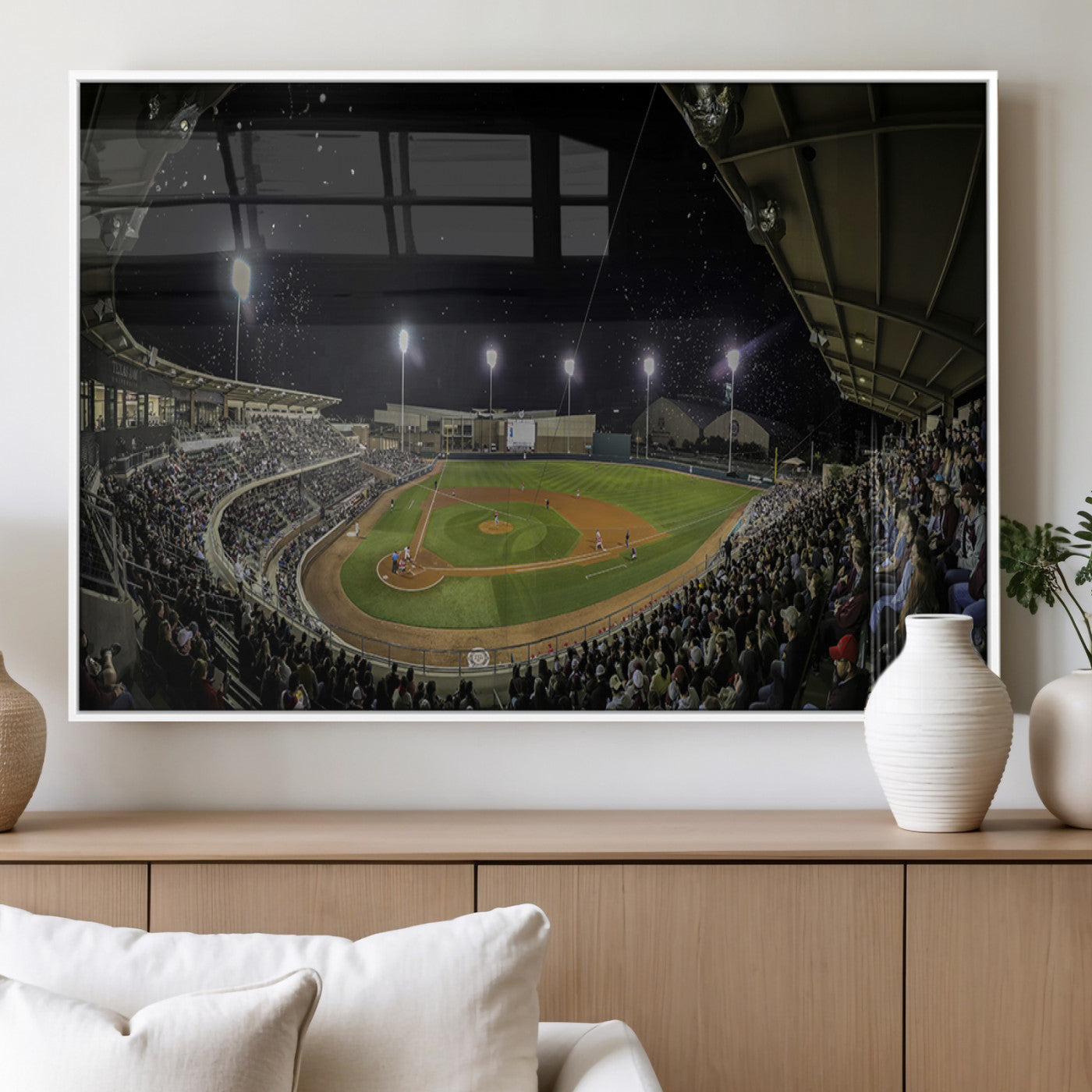 MGV-FP-60X30-3P - Olsen Field at Blue Bell Park - Texas A&M Aggies Baseball Stadium Wall Art Canvas Print