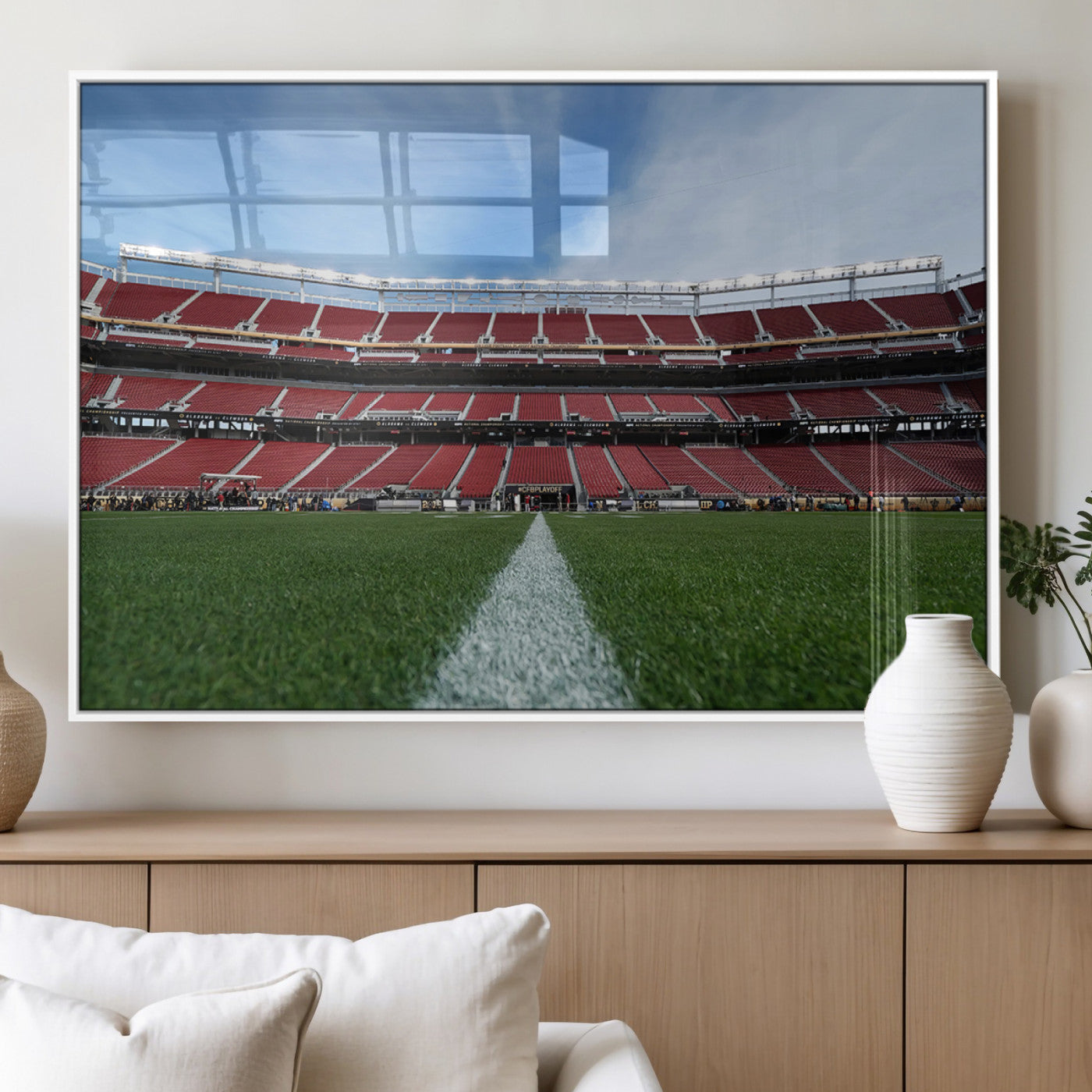 MGV-FP-60X30-3P - University of Tulsa Golden Hurricane Football Team Print - Tulsa H.A. Chapman Stadium Wall Art