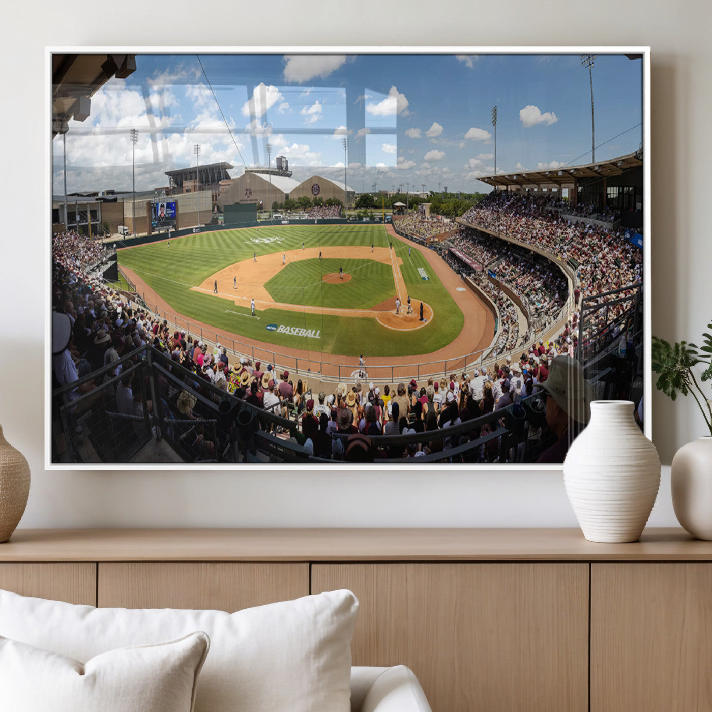 MGV-FP-60X30-3P - The Texas A&M University Aggies Athletics Team Print - College Station Kyle Field Wall Art Canvas