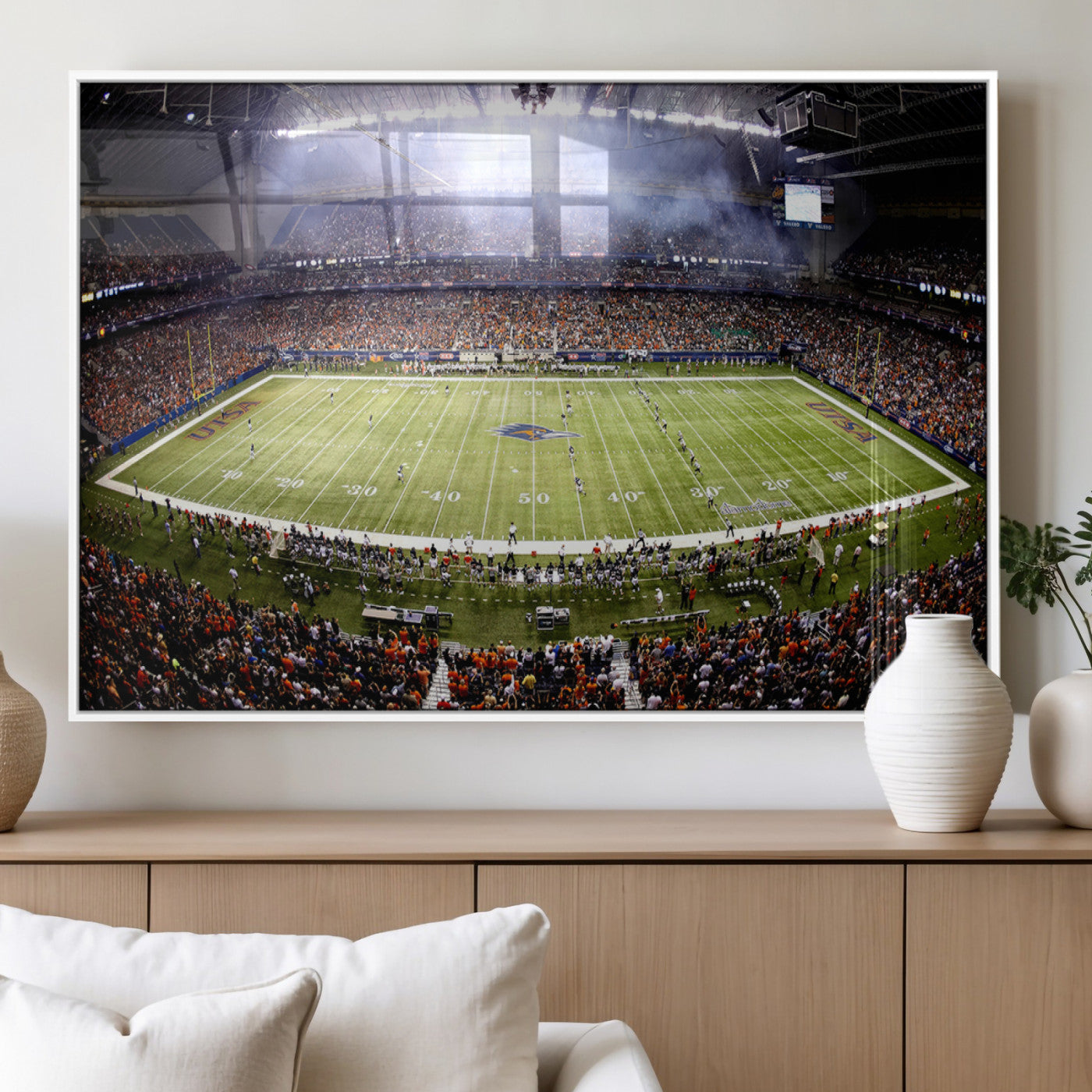 MGV-FP-60X30-3P - The University of Texas at San Antonio Roadrunners Football Team Print - San Antonio Alamodome Wall