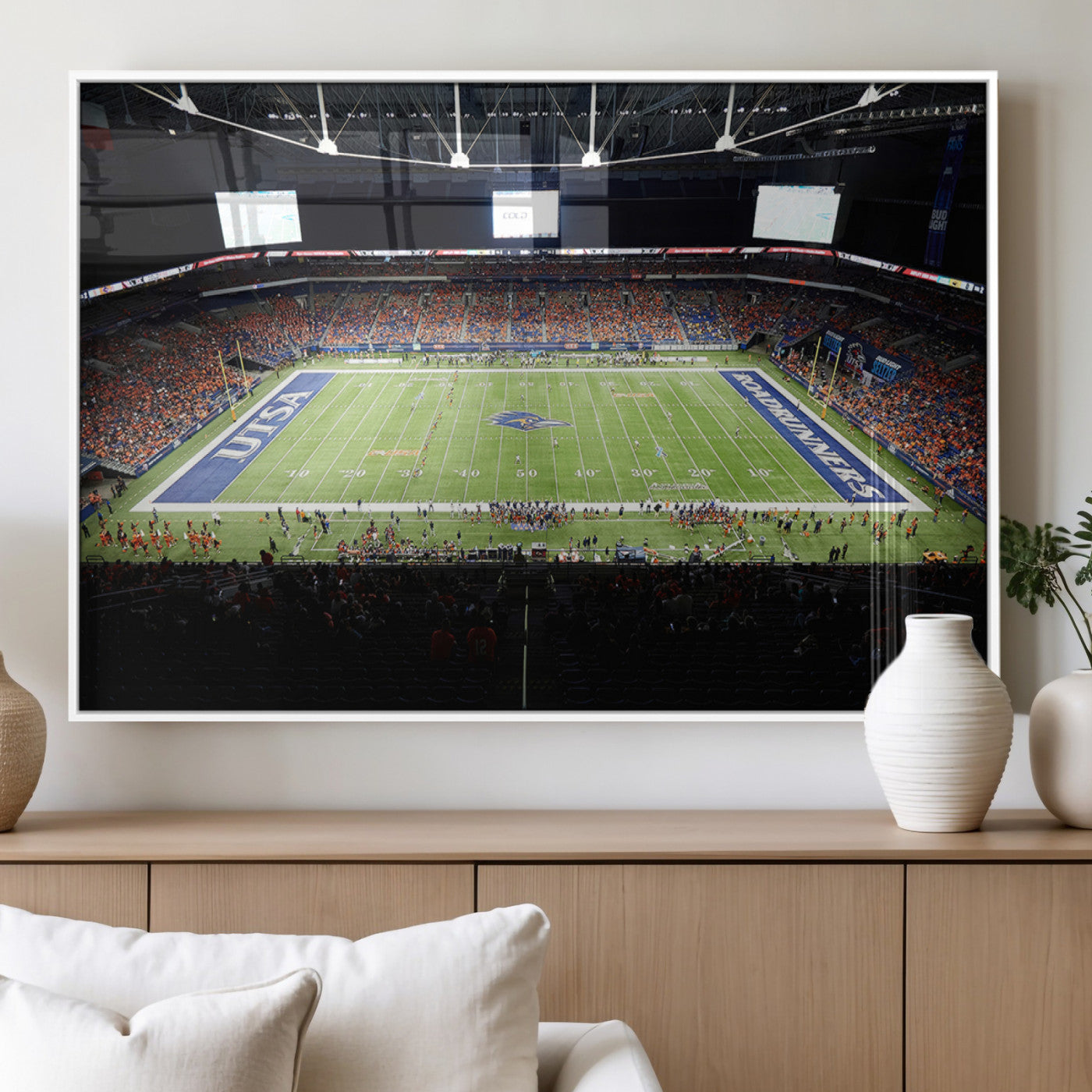 MGV-FP-60X30-3P - The University of Texas at San Antonio Roadrunners Football Team Print - San Antonio Alamodome Wall