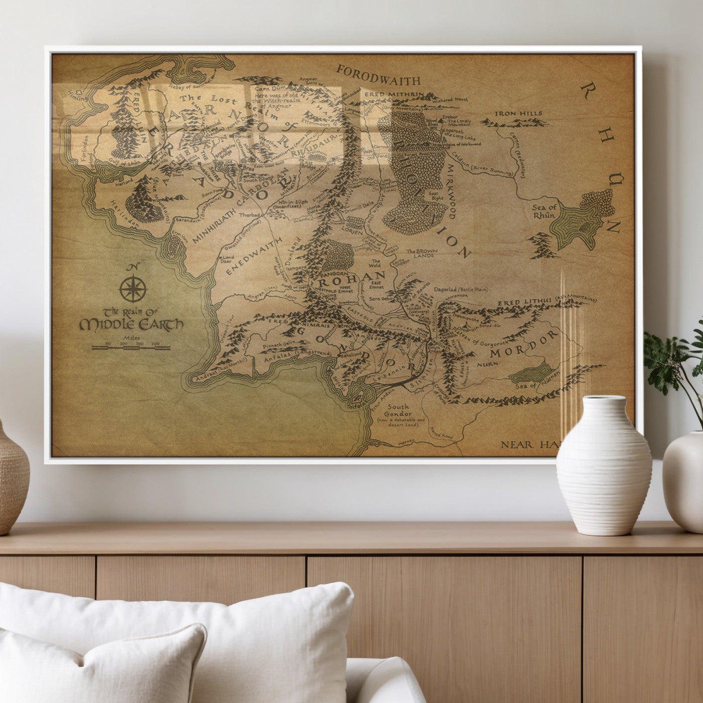 MGV-FP-60X30-3P - Push Pin World Map Canvas Print – Framed Wall Art for Couples to Track Their Travels – Anniversary