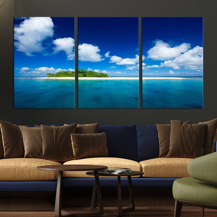 Wall Art Small Tropical Island Canvas Print