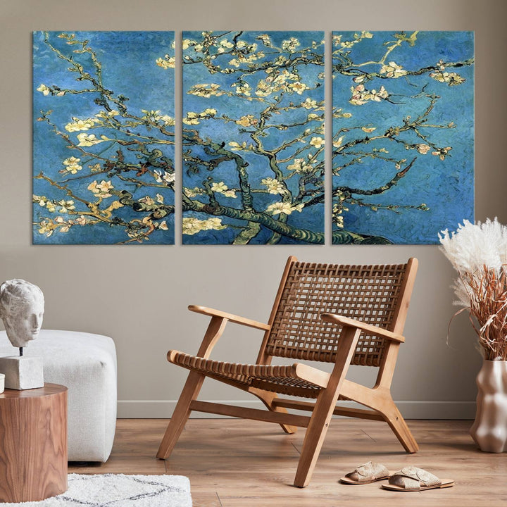 Art mural Fleur d'amandier par Van Gogh Impression sur toile