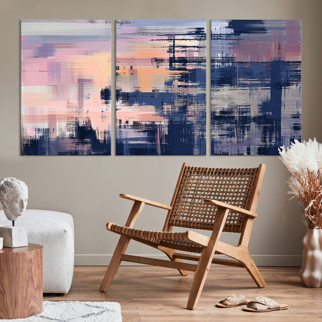 Abstract Painting Wall Art Canvas Print Split Canvas Art