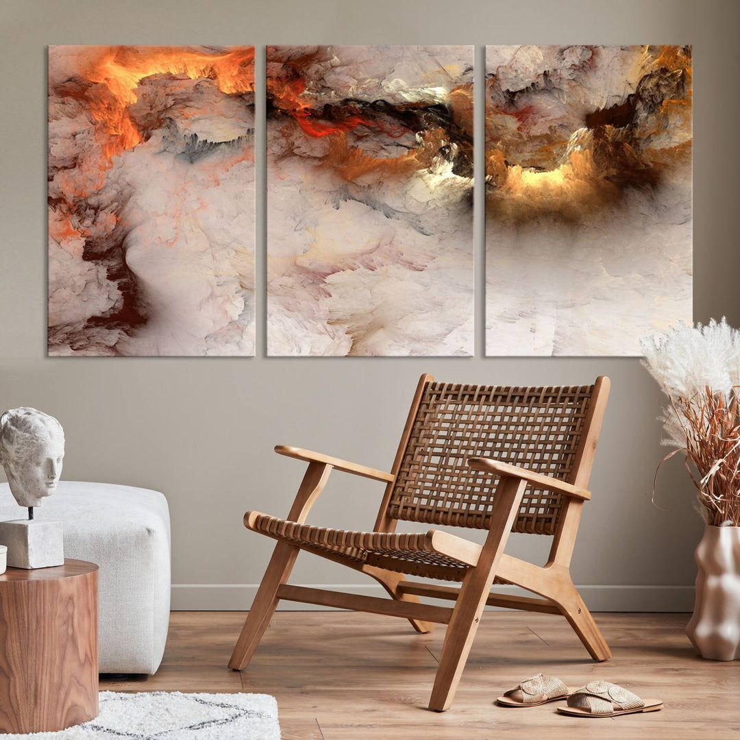 Abstract Smokes Canvas Wall Art Print