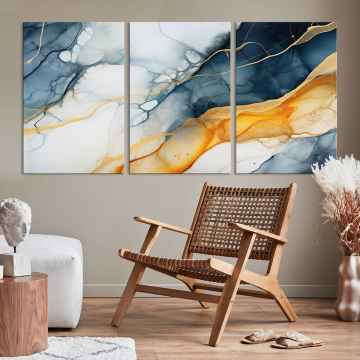 Fluid Wall Art Abstract Canvas Print