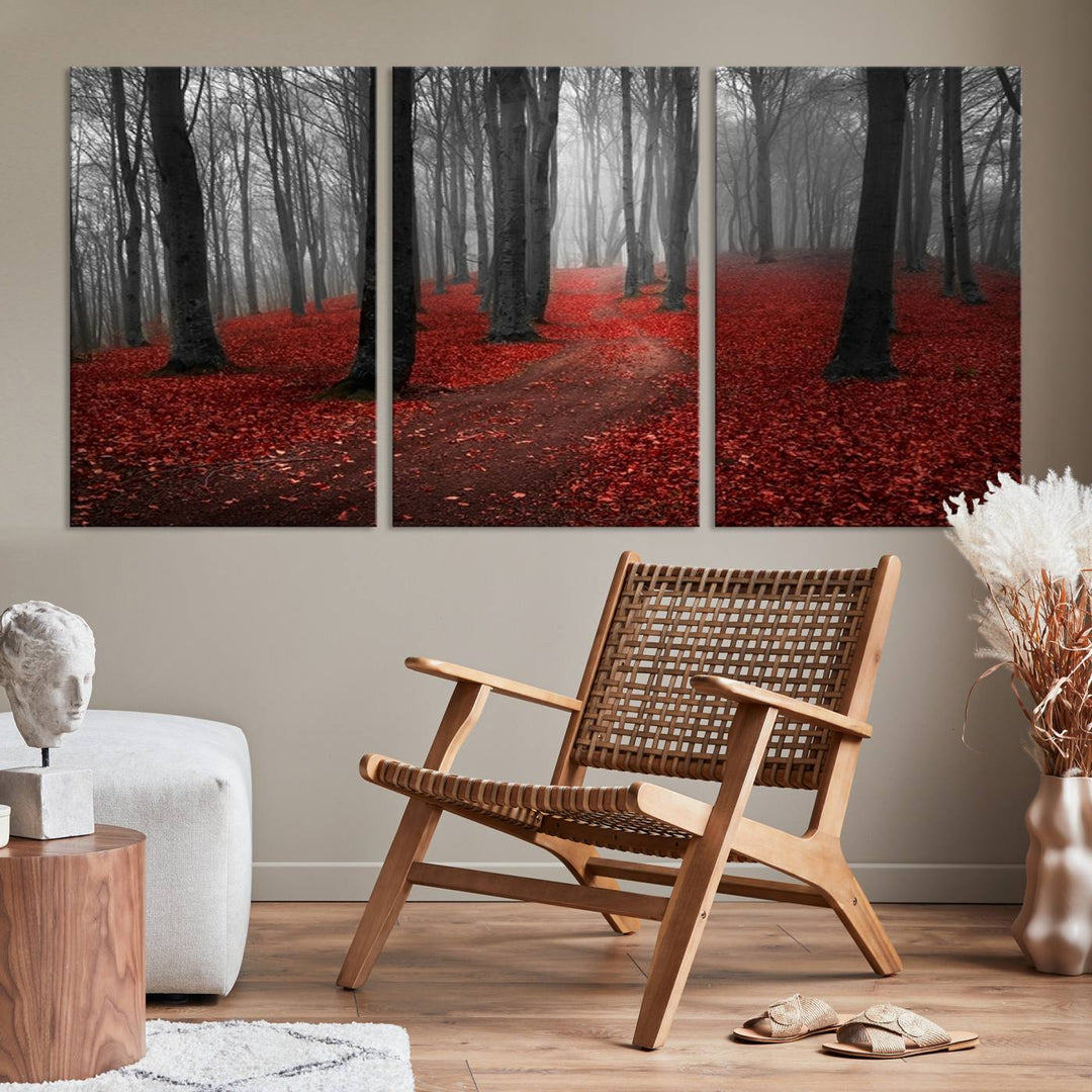 Wonderful Forest with Autumn Forest Artwork