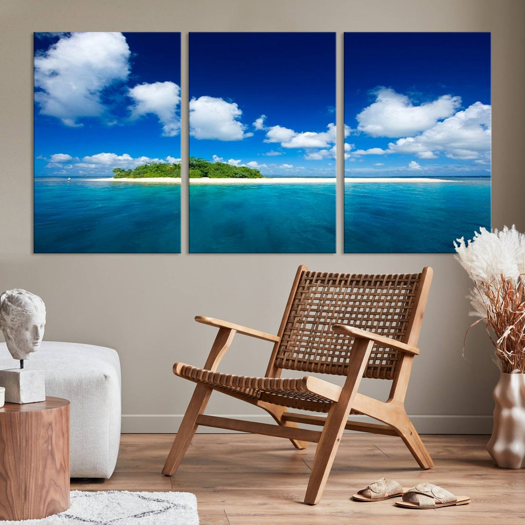 Wall Art Small Tropical Island Canvas Print