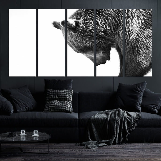 Wall Art Wild Bears Canvas Print