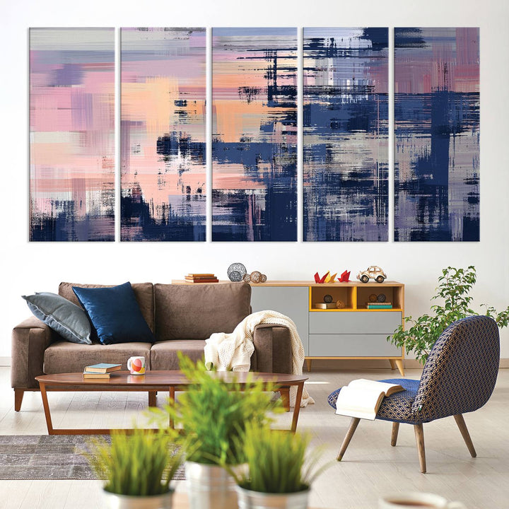 Abstract Painting Wall Art Canvas Print Split Canvas Art