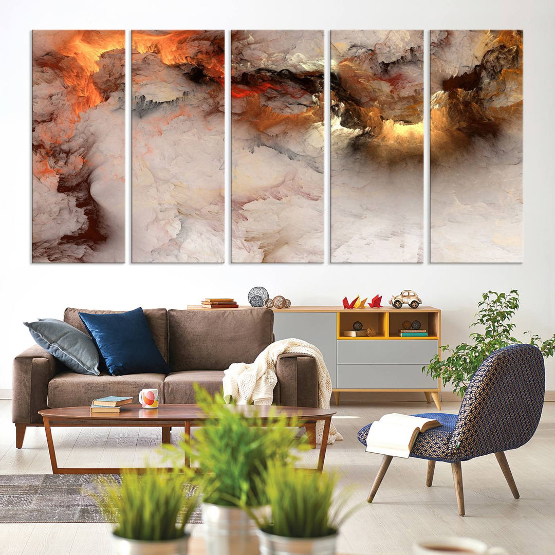 Abstract Smokes Canvas Wall Art Print