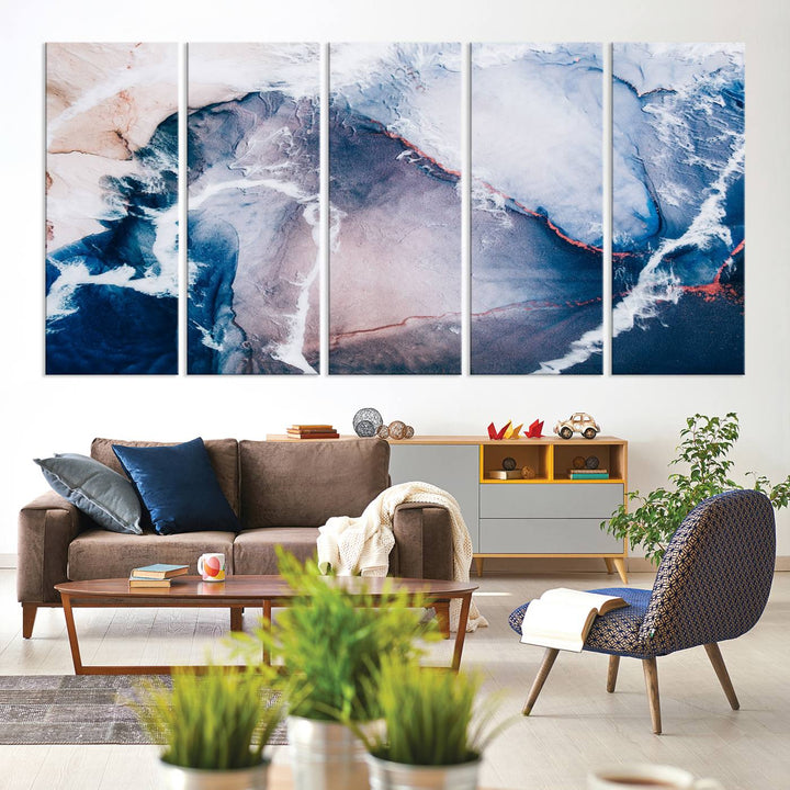 Large Modern Abstract Canvas Wall Art Print