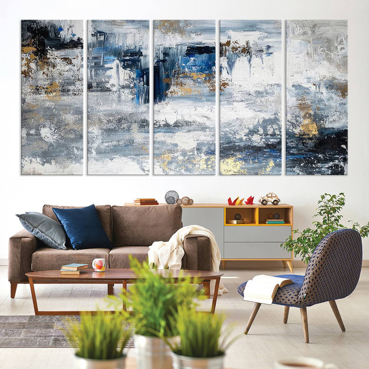 Modern Large Abstract Wall Art Canvas Print