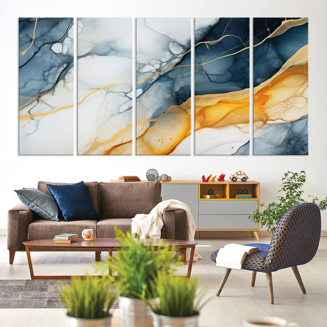 Fluid Wall Art Abstract Canvas Print