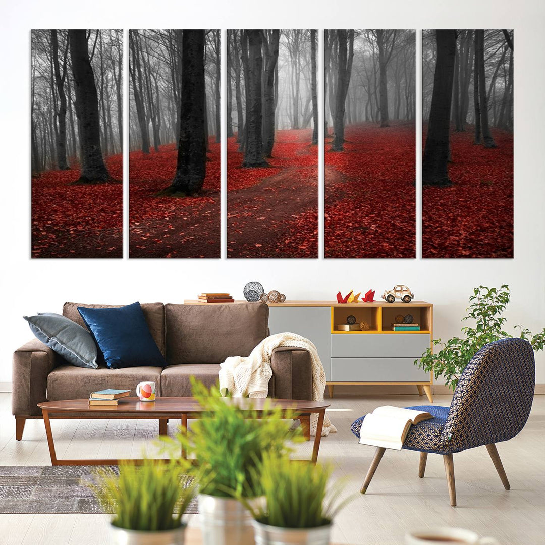 Wonderful Forest with Autumn Forest Artwork