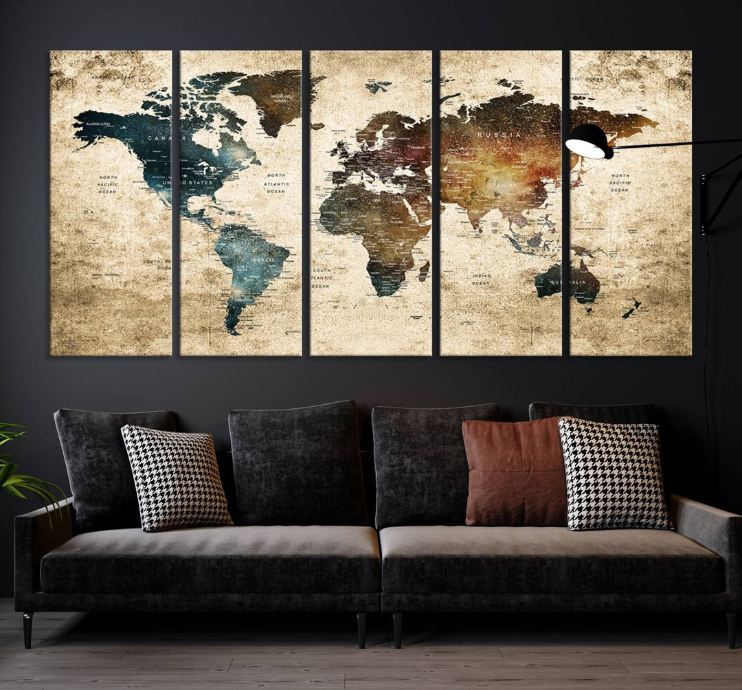 World Map Canvas Print