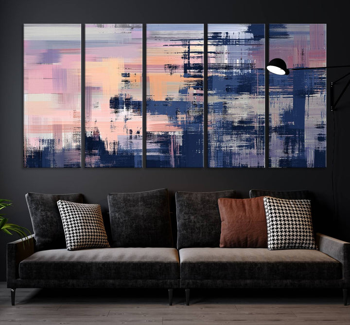 Abstract Painting Wall Art Canvas Print Split Canvas Art