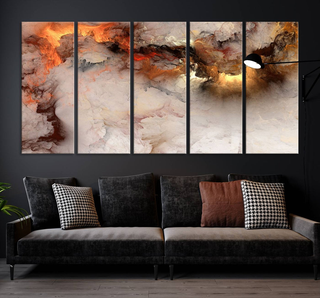 Abstract Smokes Canvas Wall Art Print