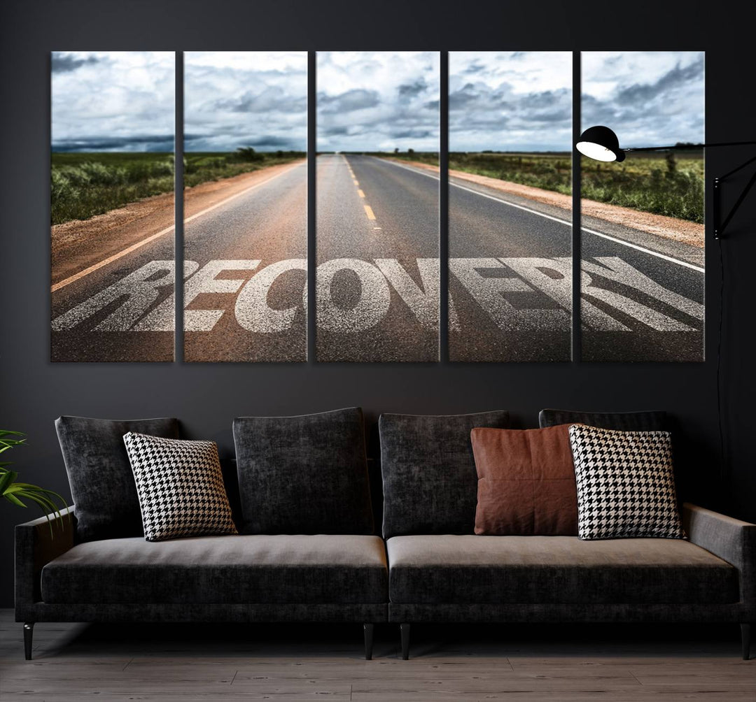 Recovery Road Wall Art Canvas Print