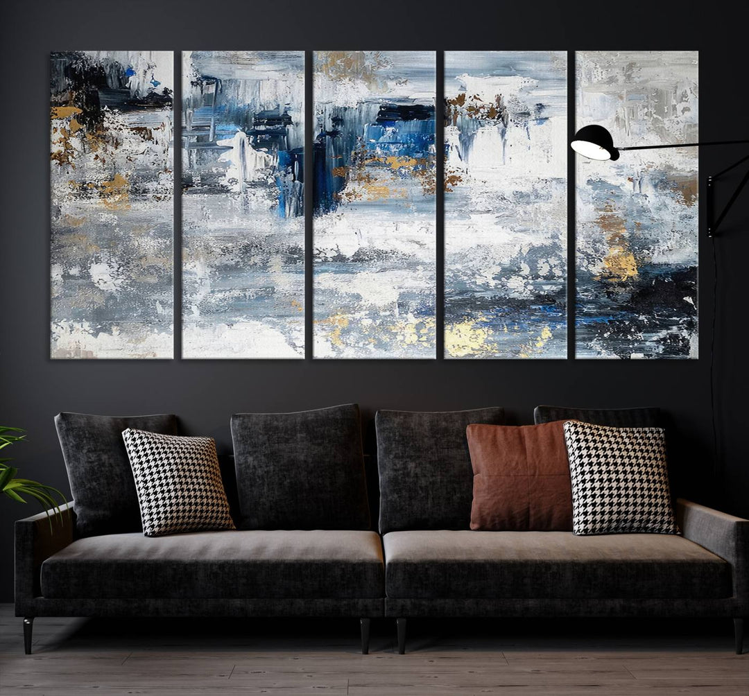 Modern Large Abstract Wall Art Canvas Print