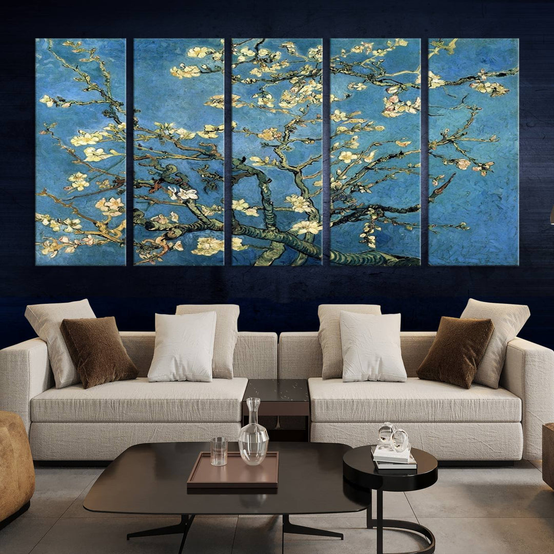 Art mural Fleur d'amandier par Van Gogh Impression sur toile