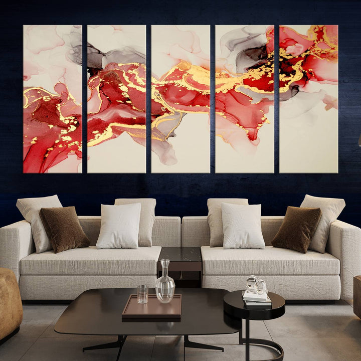 Abstract Work of Art Walls Contemporary Painting Abstract Canvas Wall Art