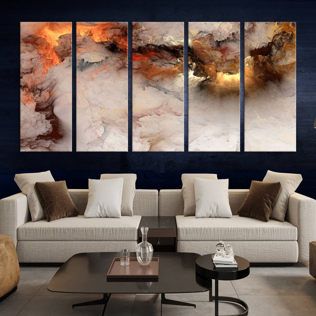 Abstract Smokes Canvas Wall Art Print