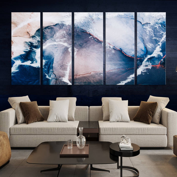 Large Modern Abstract Canvas Wall Art Print