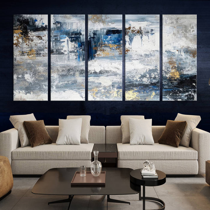 Modern Large Abstract Wall Art Canvas Print