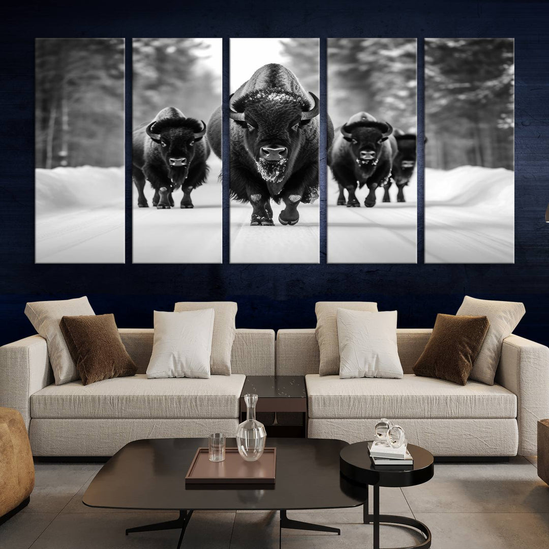 Buffalo Wall Art Canvas Print, Bison Wall Art Canvas Print