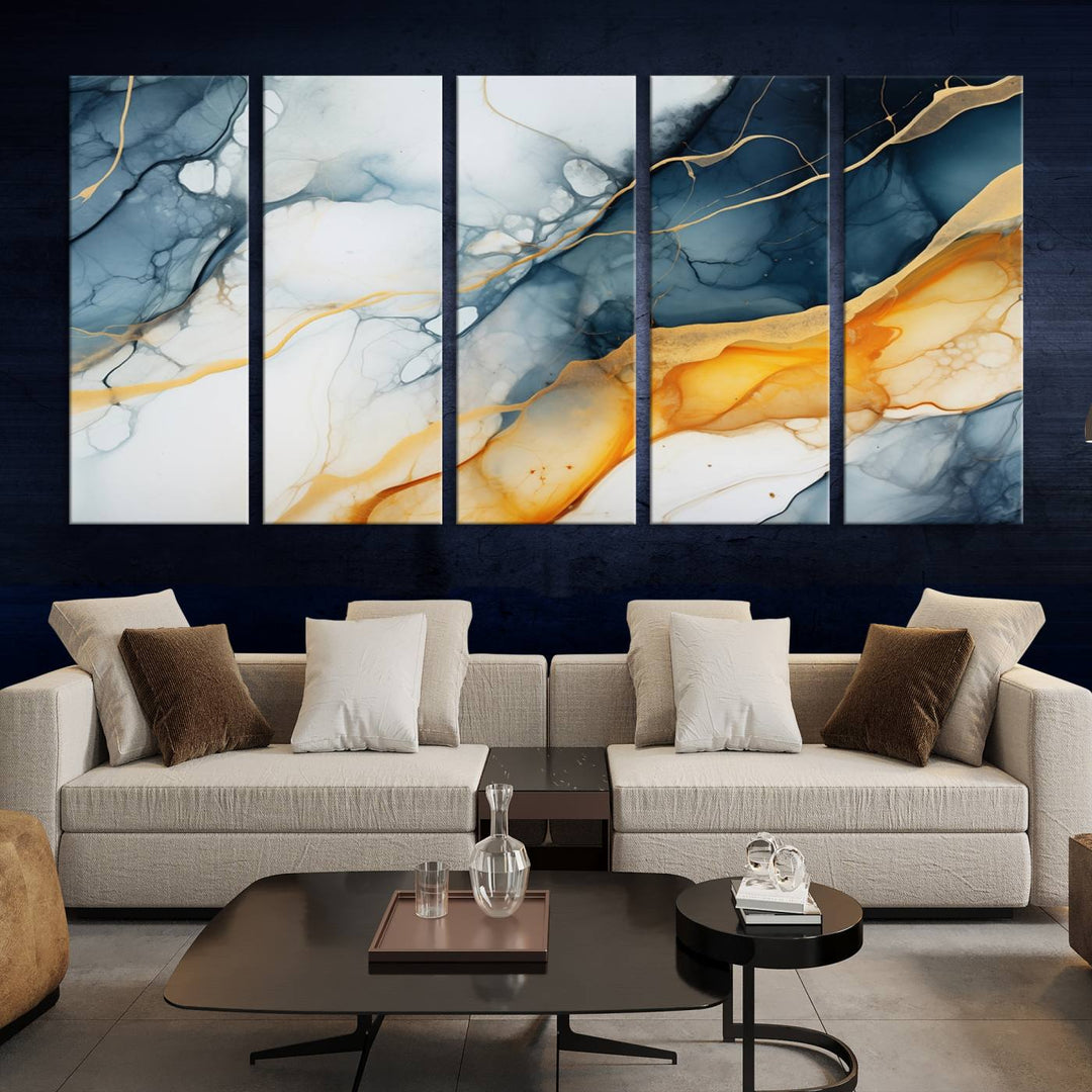 Fluid Wall Art Abstract Canvas Print