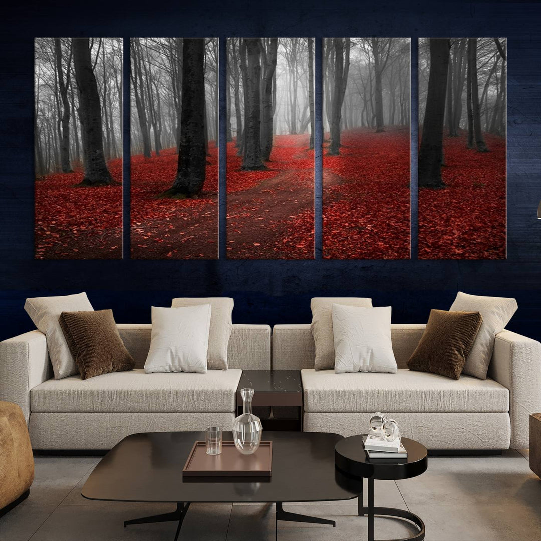 Wonderful Forest with Autumn Forest Artwork